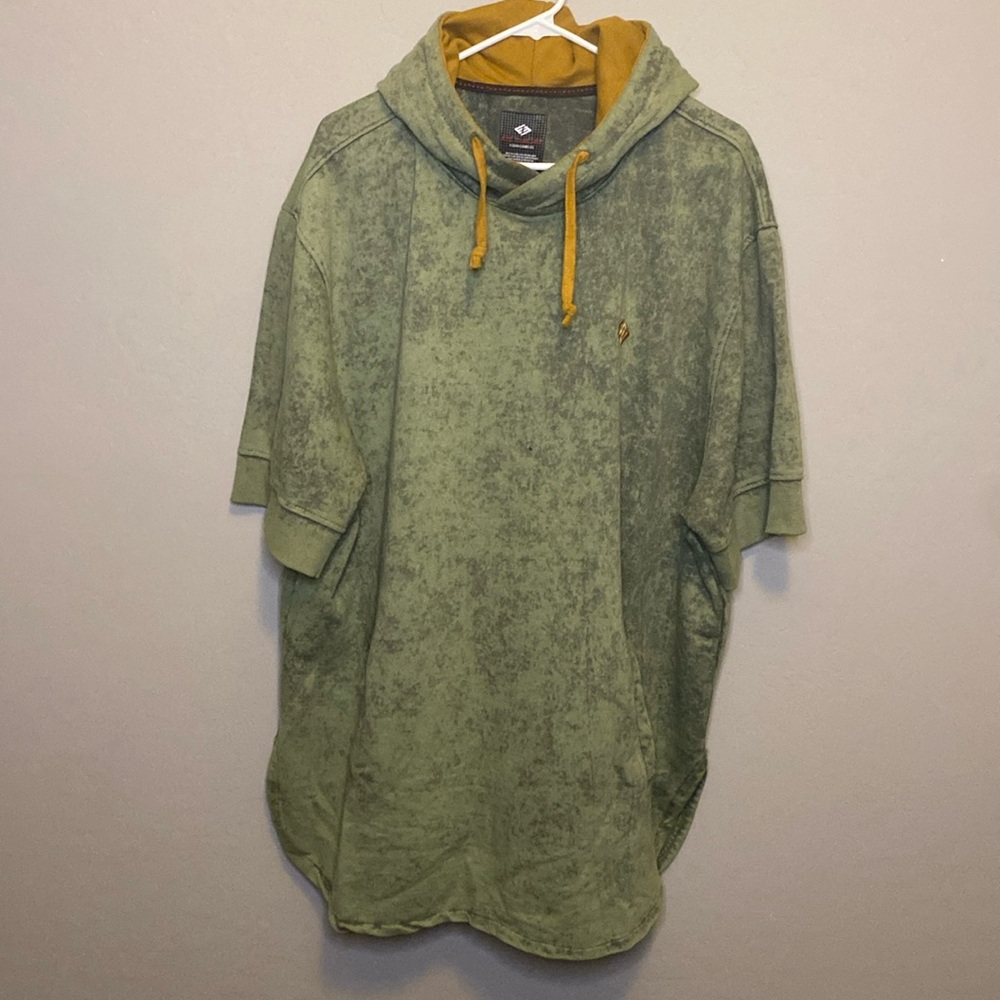 Enyce Hooded Shirt 4X Green & Tan